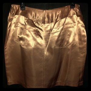 Shiny and sassy satin skirt
